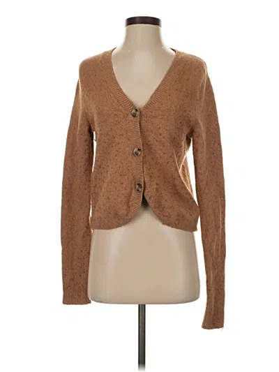 Pre-owned Madewell Cardigan Sweater In Brown