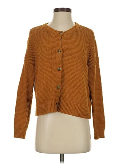 Pre-owned Madewell Cardigan Sweater In Brown