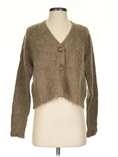 Pre-owned Madewell Cardigan Sweater In Brown