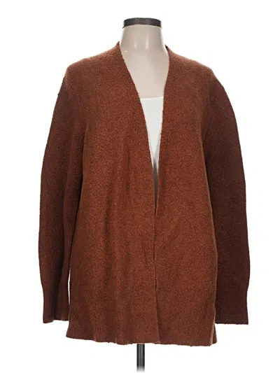 Pre-owned Madewell Cardigan Sweater In Brown