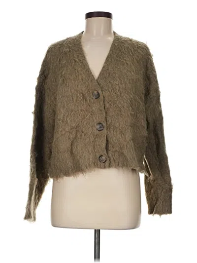 Pre-owned Madewell Cardigan Sweater In Brown