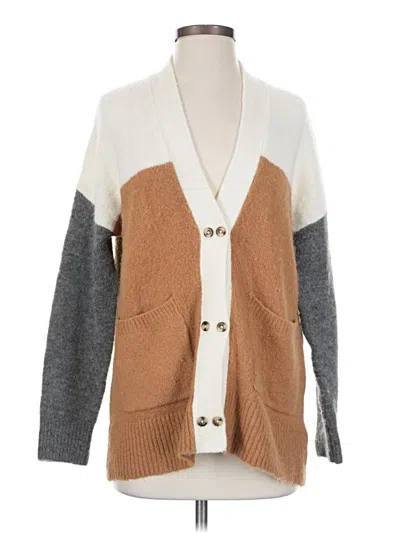 Pre-owned Madewell Cardigan Sweater In Brown