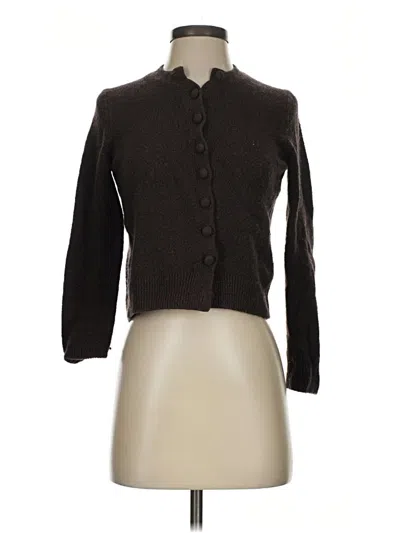 Pre-owned Madewell Cardigan Sweater In Brown