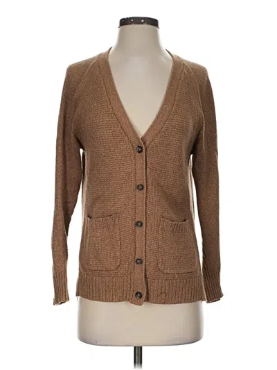 Pre-owned Madewell Cardigan Sweater In Brown