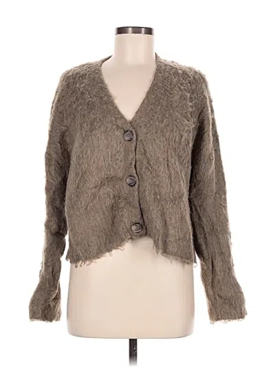 Pre-owned Madewell Cardigan Sweater In Brown