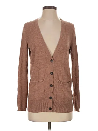 Pre-owned Madewell Cardigan Sweater In Brown