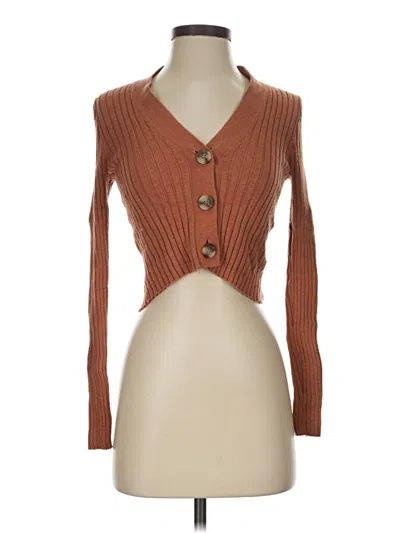 Pre-owned Madewell Cardigan Sweater In Brown