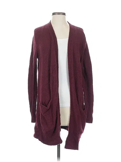 Pre-owned Madewell Cardigan Sweater In Burgundy