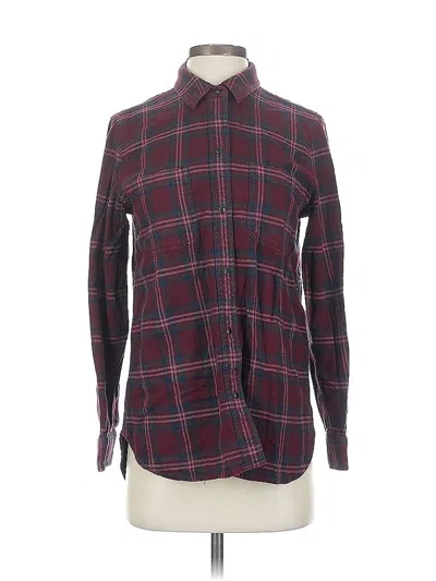 Pre-owned Madewell Cardigan Sweater In Burgundy