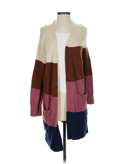 Pre-owned Madewell Cardigan Sweater In Burgundy