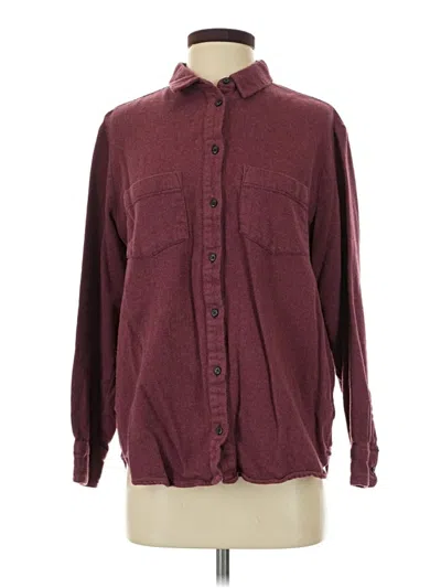 Pre-owned Madewell Cardigan Sweater In Burgundy