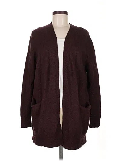 Pre-owned Madewell Cardigan Sweater In Burgundy
