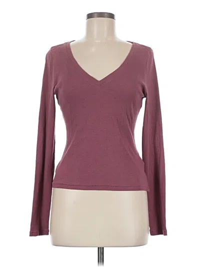 Pre-owned Madewell Cardigan Sweater In Burgundy