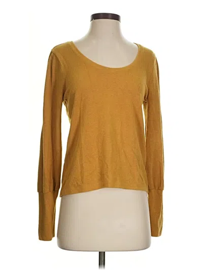 Pre-owned Madewell Cardigan Sweater In Gold