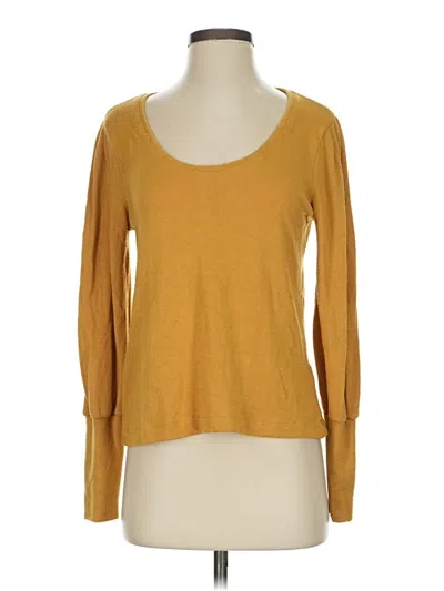 Pre-owned Madewell Cardigan Sweater In Gold