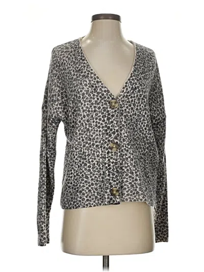Pre-owned Madewell Cardigan Sweater In Gray