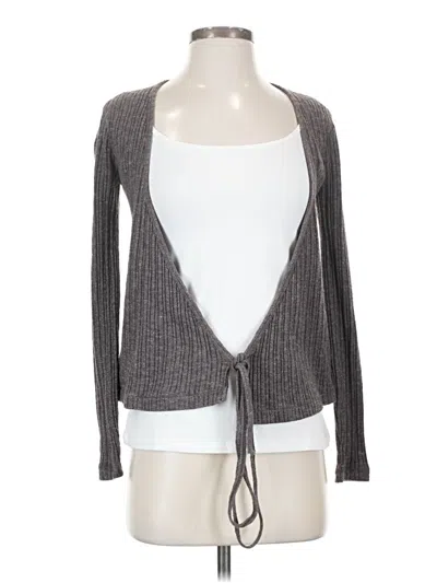 Pre-owned Madewell Cardigan Sweater In Gray