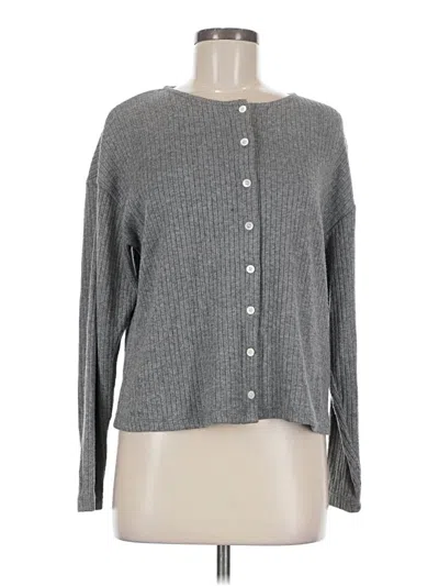 Pre-owned Madewell Cardigan Sweater In Gray