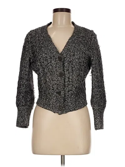 Pre-owned Madewell Cardigan Sweater In Gray