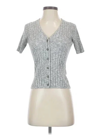 Pre-owned Madewell Cardigan Sweater In Gray