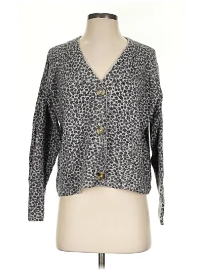 Pre-owned Madewell Cardigan Sweater In Gray