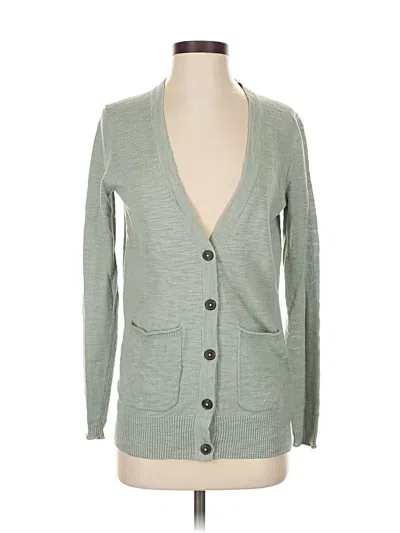 Pre-owned Madewell Cardigan Sweater In Green