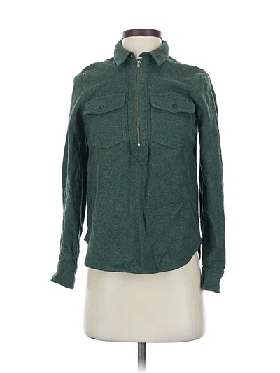 Pre-owned Madewell Cardigan Sweater In Green