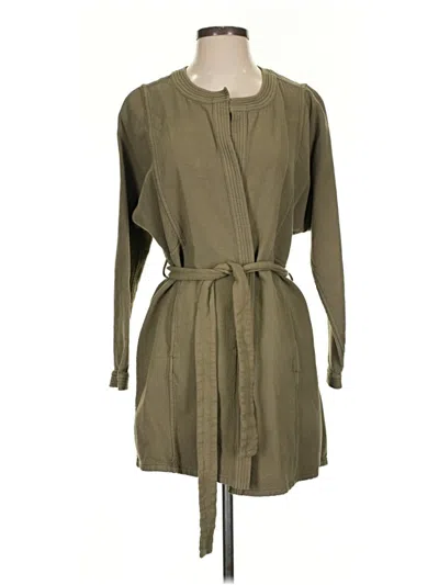 Pre-owned Madewell Cardigan Sweater In Green