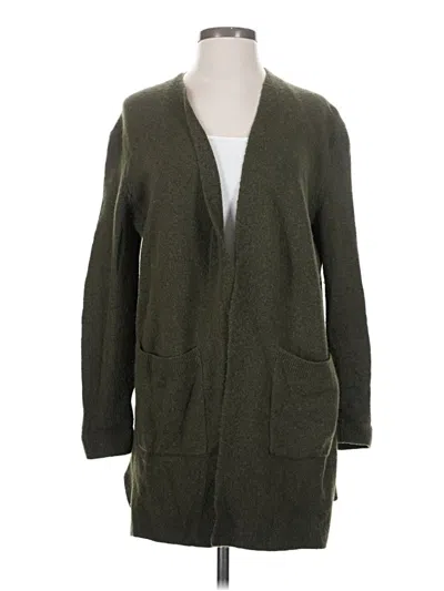 Pre-owned Madewell Cardigan Sweater In Green