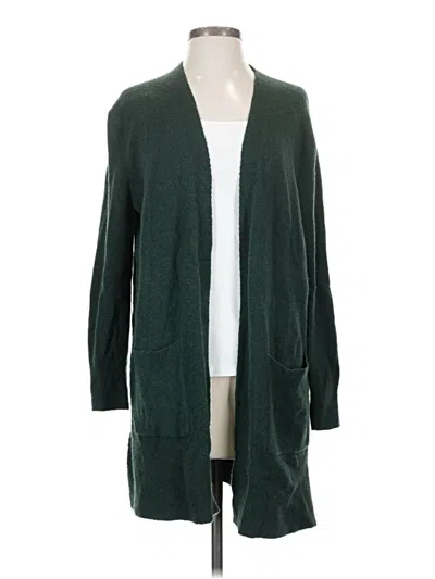 Pre-owned Madewell Cardigan Sweater In Green