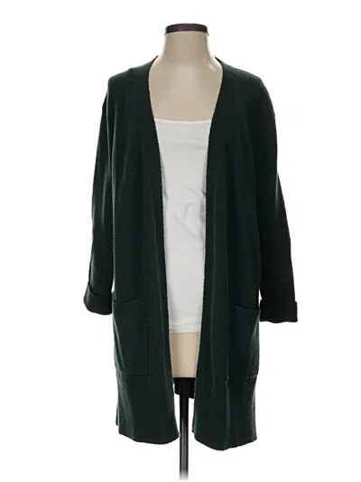 Pre-owned Madewell Cardigan Sweater In Green