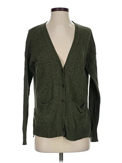 Pre-owned Madewell Cardigan Sweater In Green