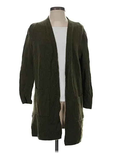 Pre-owned Madewell Cardigan Sweater In Green
