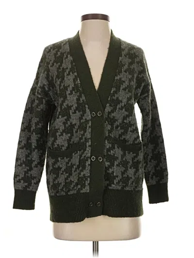 Pre-owned Madewell Cardigan Sweater In Green