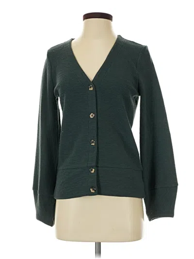 Pre-owned Madewell Cardigan Sweater In Green