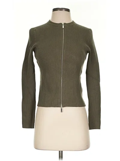 Pre-owned Madewell Cardigan Sweater In Green