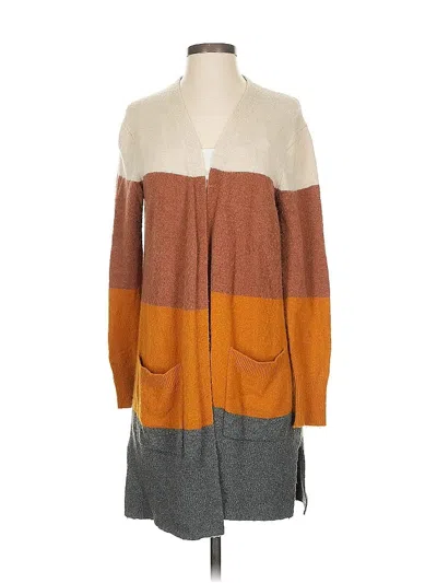 Pre-owned Madewell Cardigan Sweater In Orange