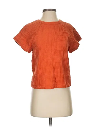 Pre-owned Madewell Cardigan Sweater In Orange