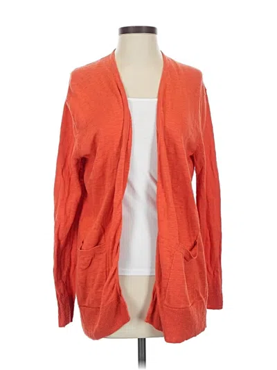 Pre-owned Madewell Cardigan Sweater In Orange