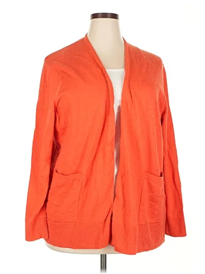 Pre-owned Madewell Cardigan Sweater In Orange