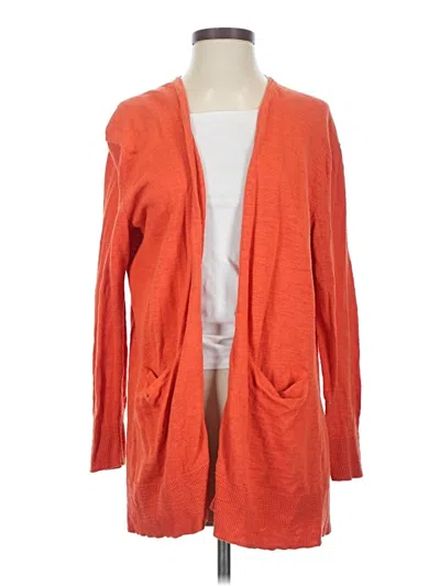 Pre-owned Madewell Cardigan Sweater In Orange