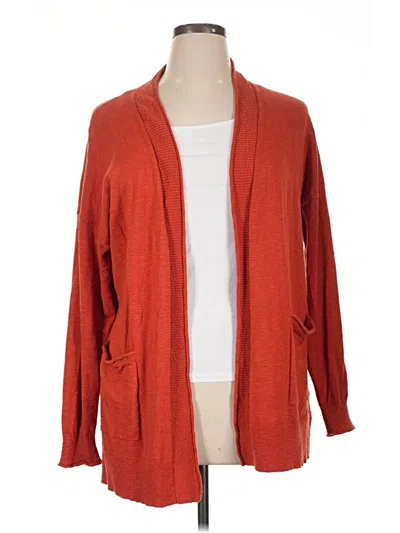 Pre-owned Madewell Cardigan Sweater In Orange