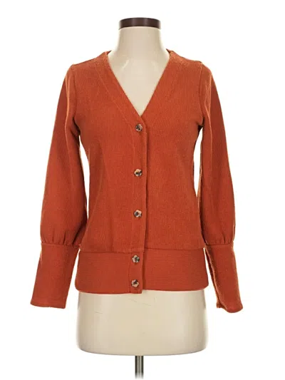 Pre-owned Madewell Cardigan Sweater In Orange