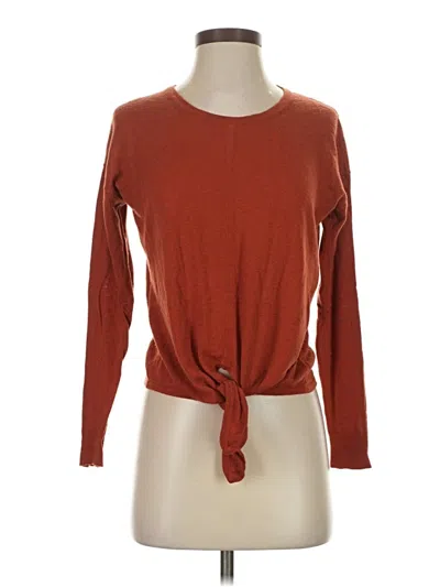 Pre-owned Madewell Cardigan Sweater In Orange