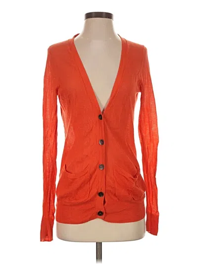 Pre-owned Madewell Cardigan Sweater In Orange