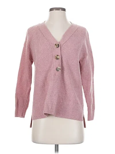 Pre-owned Madewell Cardigan Sweater In Pink