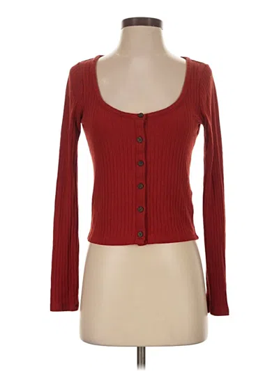 Pre-owned Madewell Cardigan Sweater In Red