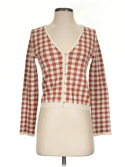 Pre-owned Madewell Cardigan Sweater In Red