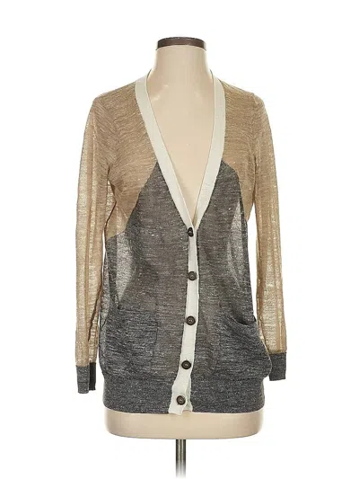 Pre-owned Madewell Cardigan Sweater In Silver