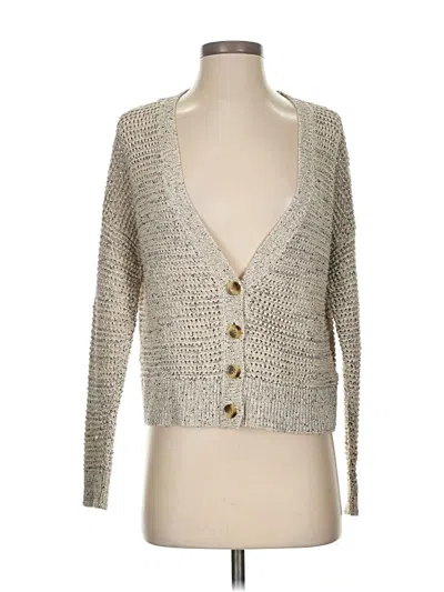Pre-owned Madewell Cardigan Sweater In Silver